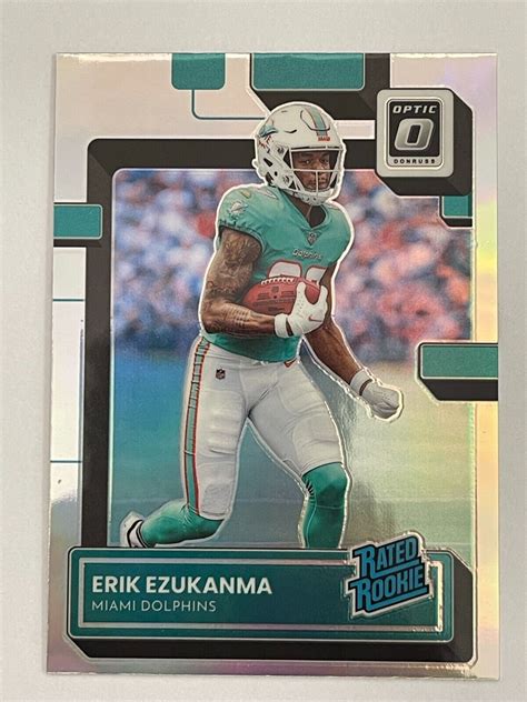 2022 Panini Donruss Optic Dolphins Erik Ezukanma Silver Rated Rookie