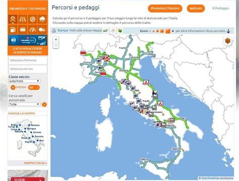 Famosa Autostrade Italiane Mappa 2022 Cartina Geografica Mondo