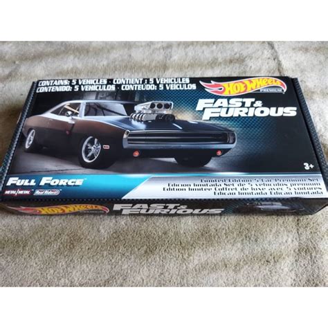 Hot Wheels Premium Fast Furious Full Force Set Shopee Malaysia