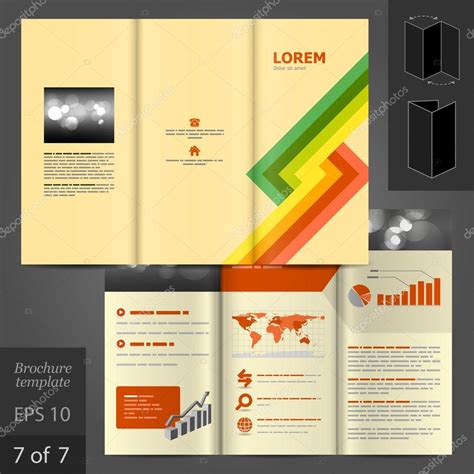 Brochure Template Design Stock Vector By Kenterville