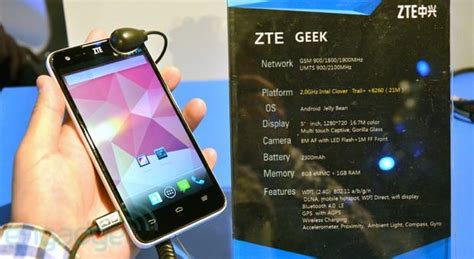 Intel-powered ZTE Geek Android Smartphone Spotted At IDF Beijing ...