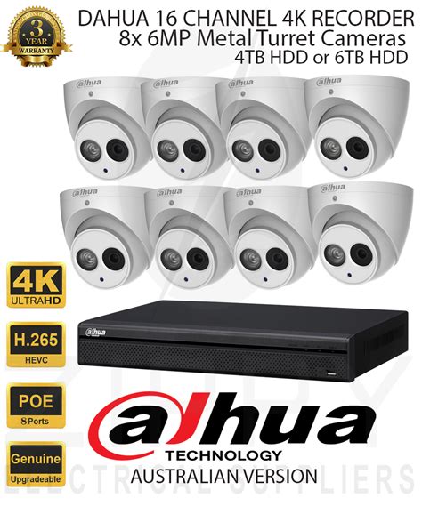 Dahua Channel K Nvr Kit With X Dahua Mp Mm Metal Turret