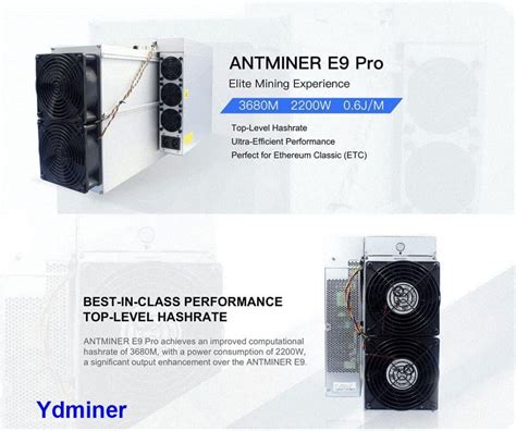 Ant Miner E9 Pro 3 68gh Ethereum Miner