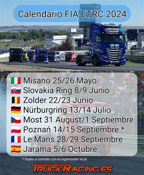 Confirmado El Calendario Del Fia Etrc Truckracing Es