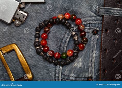 Mens Accessories and Clothing Stock Image - Image of macro, detail ...