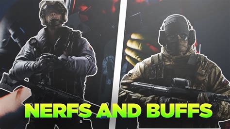 New Nerfs And Buffs Rainbow Six Siege YouTube