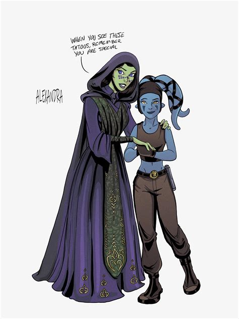 Jedi Knight Barriss Offee And Padawan Aayla Secura Star Wars The