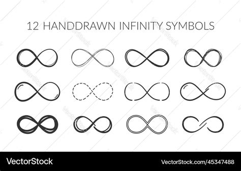 Infinity Symbols Royalty Free Vector Image Vectorstock