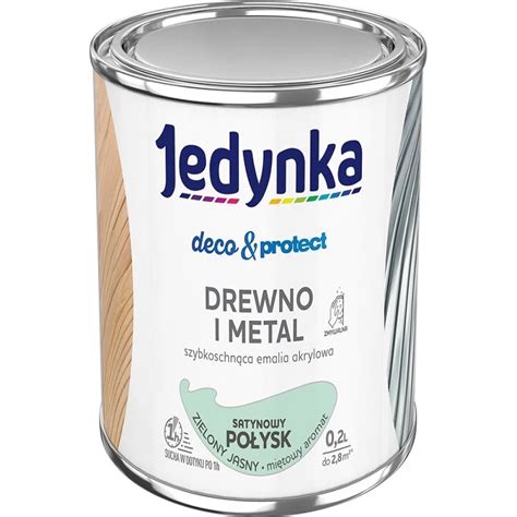 Jedynka Deco Protect Drewno I Metal Satynowy Po Ysk Zielony Jasny