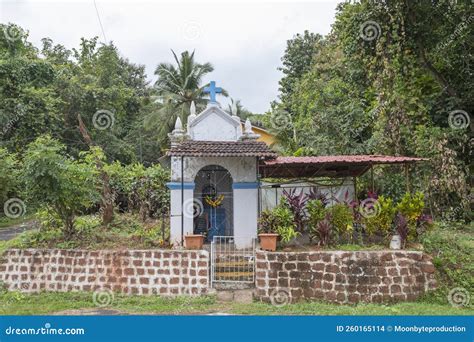 Camorlim Village Chapel - Dolla Waddo (Ambora) Goa - India Stock Photo - Image of estate, jila ...