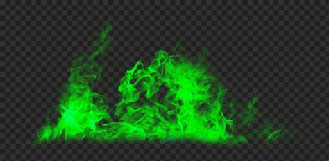 Realistic Green Burning Fire Image PNG Citypng