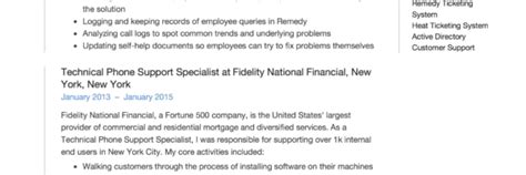 Technical Phone Support Resume Guide 12 Examples