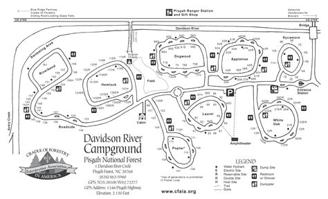 National Forest Campground Map