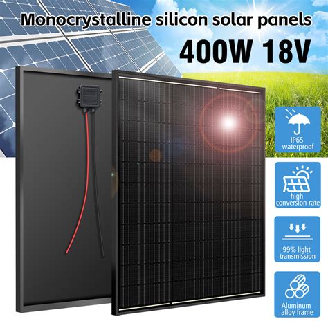 400w Monocrystalline Solar Panel 18v Solar Panel Module For Rv Boat Off Grid Ebay