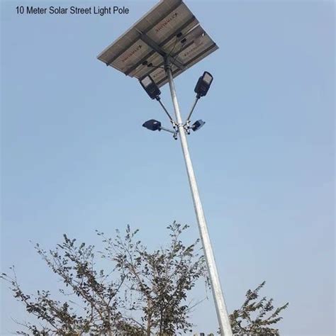 Modular Mild Steel 10 Meter Solar Street Light Pole For Outdoorroad