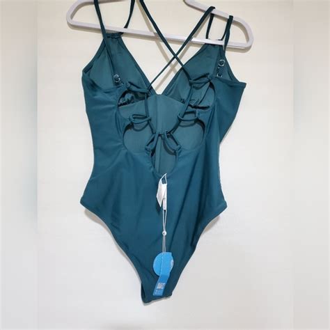 Cupshe Swim Cupshe Green One Piece Swimwear Poshmark