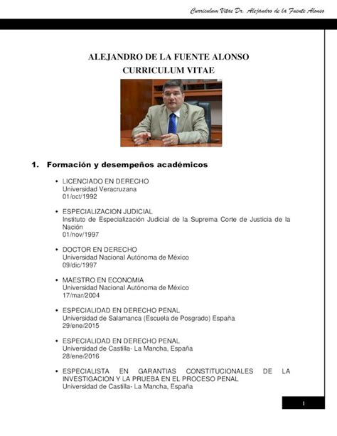 PDF ALEJANDRO DE LA FUENTE ALONSO CURRICULUM VITAEINVESTIGACION Y LA