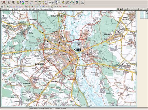 Gps карта г. Киев. Подробная GPS карта Киева и окрестностей для GPS ...