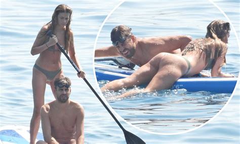 Gerard Piqu Showcases His Buff Body During Romantic Paddleboarding Session With Bikini