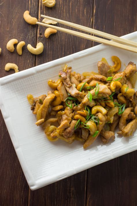 Chicken With Cashew Nuts Wok And Skillet