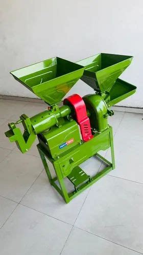 Semi Automatic Mini Rice Mill 6n40 Combined 3hp Single Phase Capacity 200 250 Kg Hour At Rs