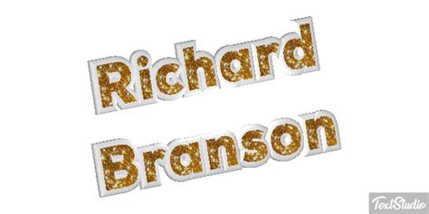 Richard Branson Celebrity Animated  Logo Designs Textstudio