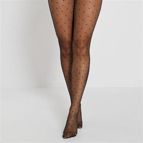Collants Voile Plumetis D Lingerie Du S Au Xxl Noir Kiabi