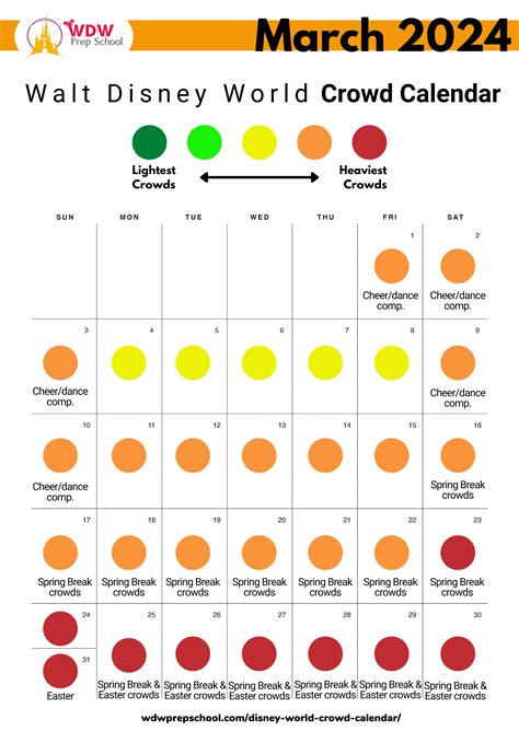 Disney World Crowd Calendar March 2024 Bess Marion