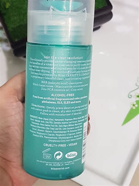 Bliss Clear Genius Toner Serum Ml