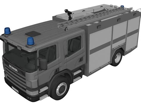 Scania Fire Truck 3D Model - 3DCADBrowser