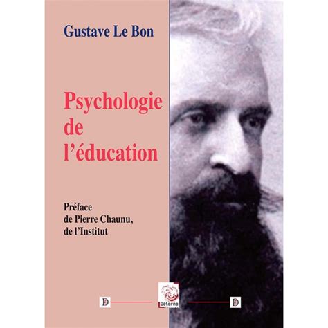 Psychologie De L Ducation Gustave Le Bon Librairie Fran Aise