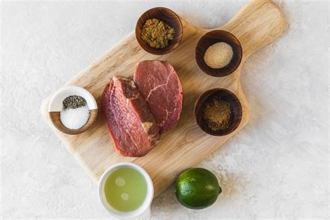 Spiced Lime Marinated Eye Of Round Steaks Recipe