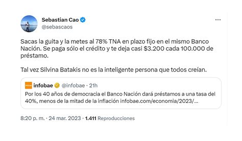 La Reacción De Los Economistas A Los Préstamos Del Banco Nación A Tasas