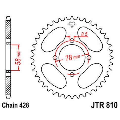 Couronne Jt Sprockets Acier Standard Dents Tech Roo