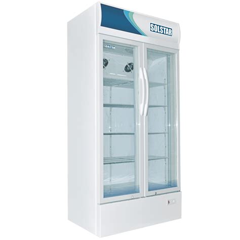 R Frig Rateur Vitrine Glaci Re Deux Portes Verticale Litre Solstar