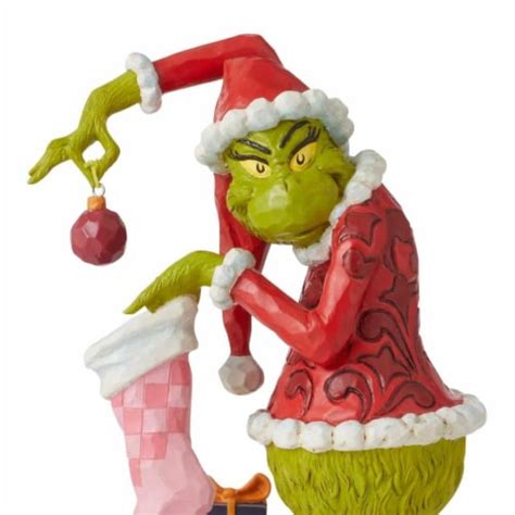 Jim Shore Grinch Stealing Ornament Polyresin Dr Seuss Stocking