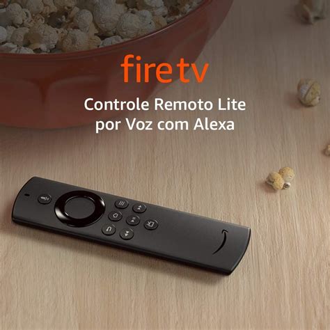 Controle Remoto Lite Por Voz Alexa Compat Vel Fire Tv Stick