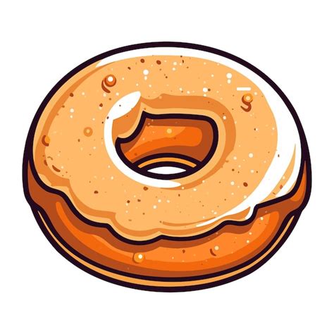 Premium Vector Cinnamon Sugar Donut Clip Art Illustration