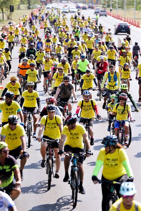 Passeio ciclístico no Parque da Cidade em comemoração à Semana Nacional