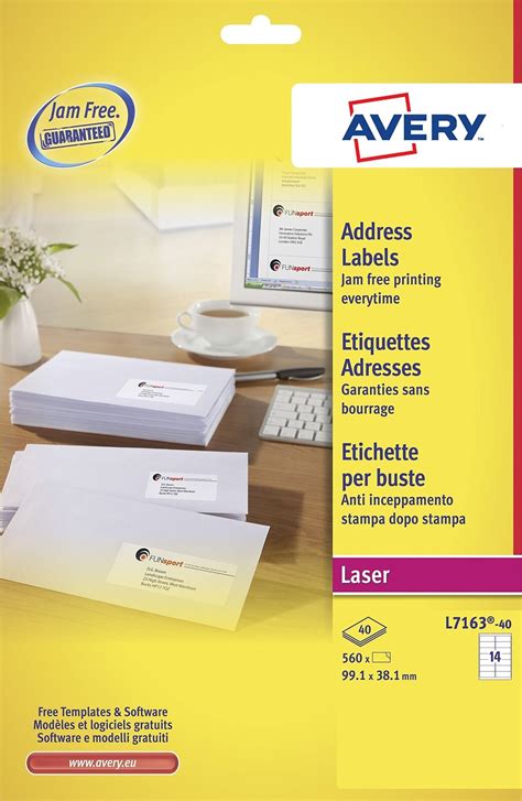 Avery Self Adhesive Address Mailing Labels Laser Printers Labels