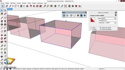 Tutoriel Sketchup Comprendre La Notion De Solide Video Brain