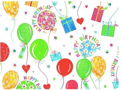 Papier Cadeau Odette Motif Ballon Danniversaire Un Grand Marché