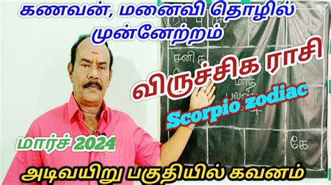 Viruchiga rasi March month palan வரசசக ரச மரச 2024 Scorpio