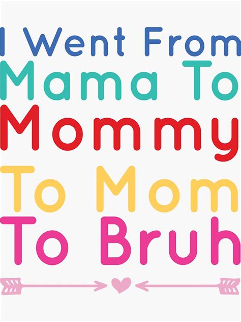 Mama Mommy Mom Bruh Funny Mothers Day Art Sticker By Drh4af