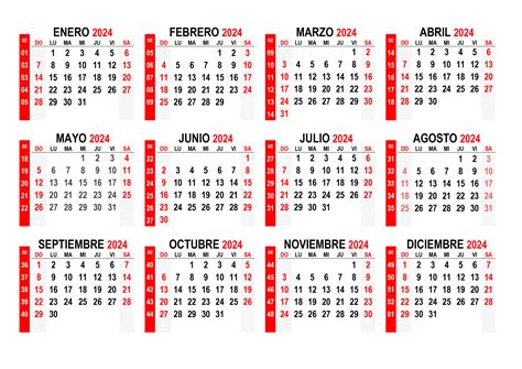 Calendario 2024 El Domingo Es El Primer Día De La Semana Calendariossu