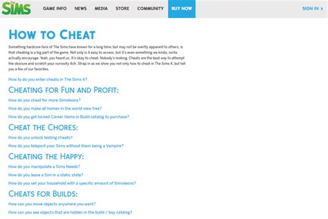 The Sims 4 Official How To Cheat Page Sims Community