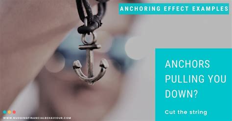 Anchors pulling you down? - Nudging Financial Behaviour