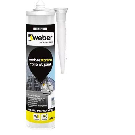 Weber Mastic Silicone Hybride Multi Usages Hautes Performances Blanc