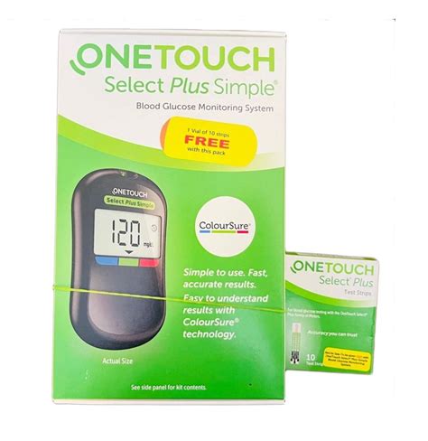 1 50 Mmol L OneTouch Select Plus Simple Glucometer 7 Days At Rs 950