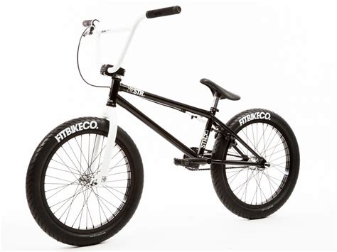 Fit Bike Co Str Bmx Bike Gloss Black White Kunstform Bmx